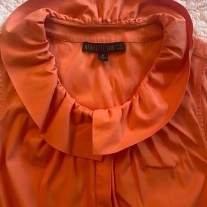 LAFAYETTE 148 • sleeveless Ruffled blouse